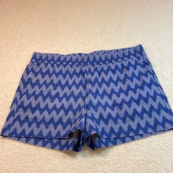 Peace & Pearls Linen/Cotton Pull-on Shorts L EUC - Picture 1 of 7